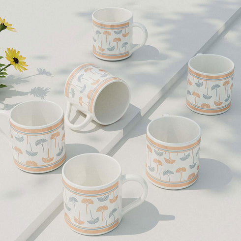 Lotus Leaves Tea Cup Set Of 6 - The Earth Store - Cup Sets